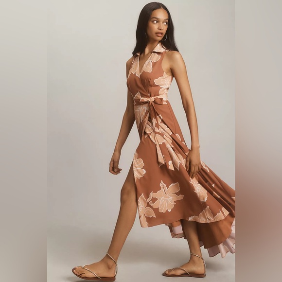 Hutch Sleeveless V-Neck Wrap Dess - Picture 3 of 4